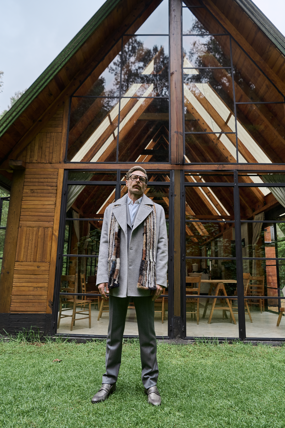 Abrigo trench de cashmere