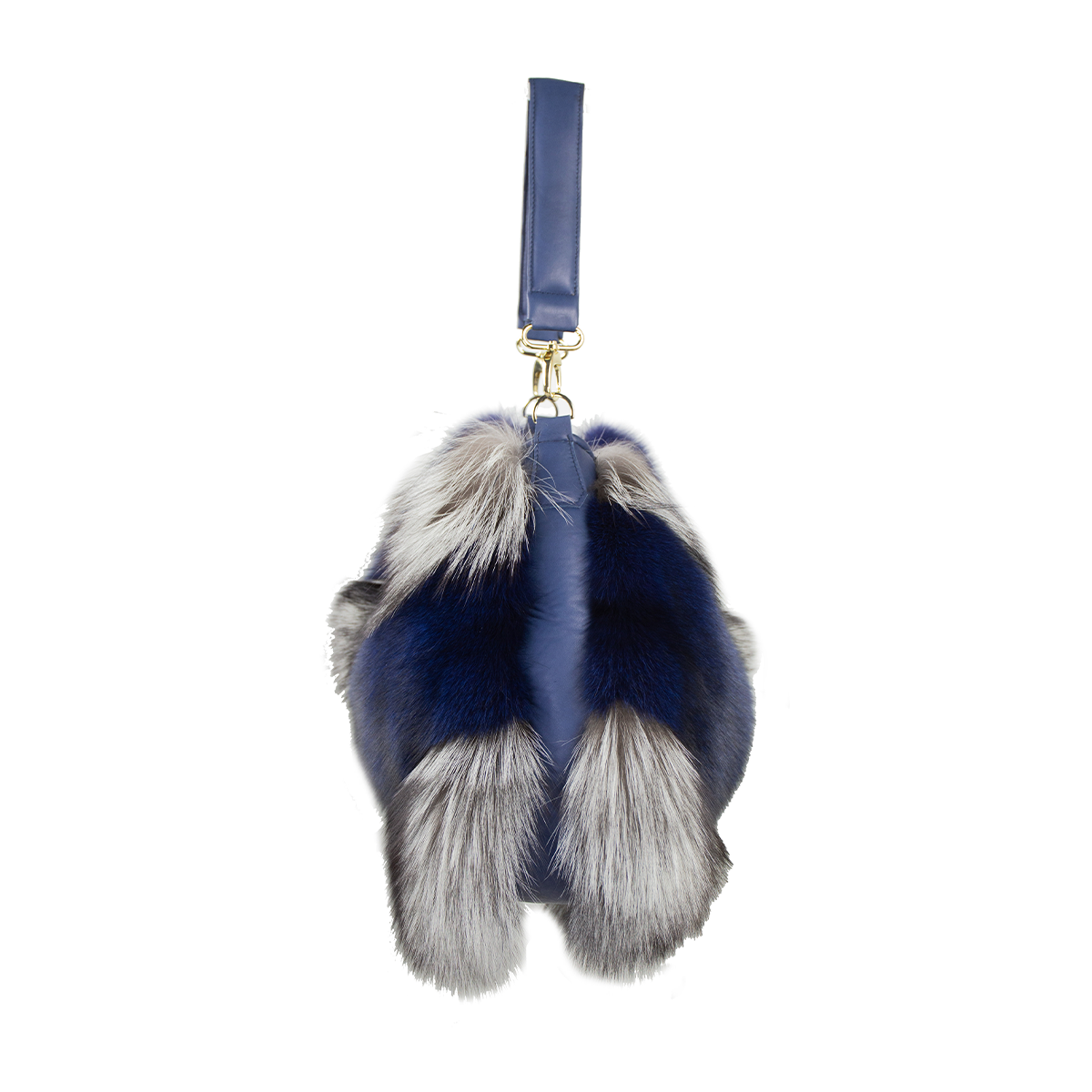 Bolso De Piel De Zorro Con Cuero.