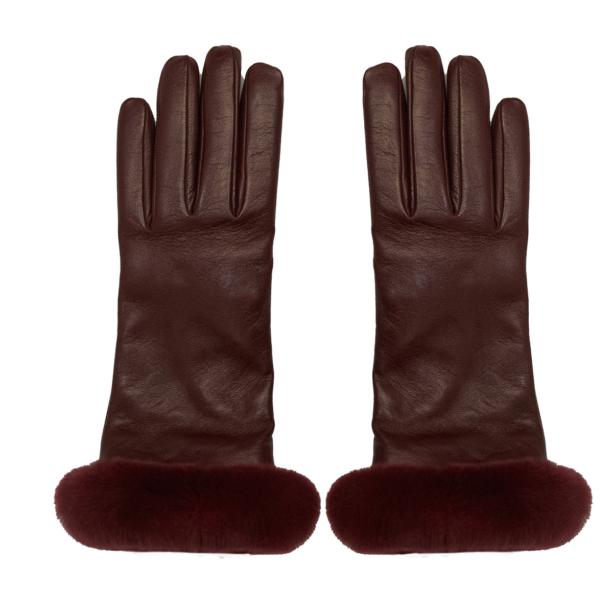 Guantes de Piel Con Rex, Forrados De Lana.