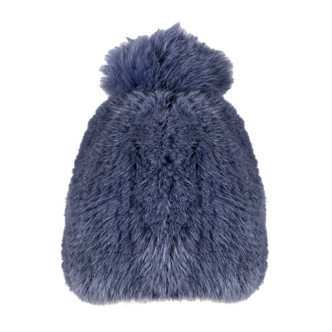 Gorro De Visón Con Pompon De Zorro.