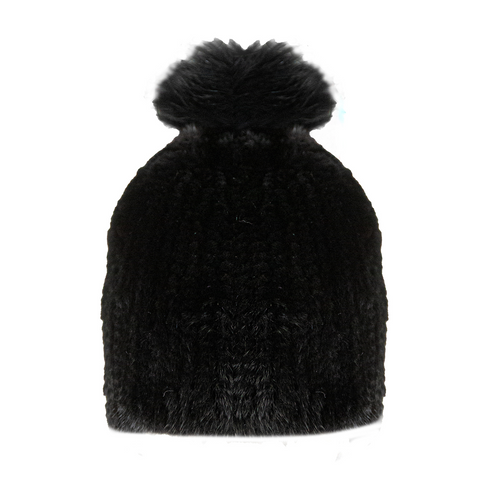 Gorro De Visón Con Pompon De Zorro.