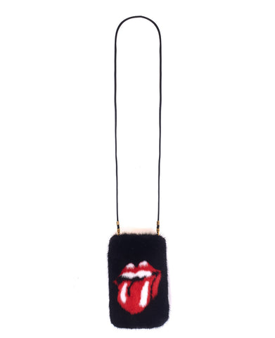 Bolsillo mini de mink 'Rolling Stones'